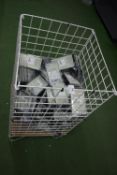 *White Mesh Storage Basket Containing Zebco Tritan AX Bite Alarms