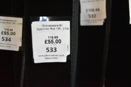 *Shakespeare B1 Specimin Rod 13ft 2.5lb RRP: £84.99