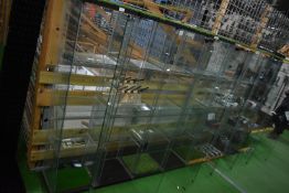 *Eight Assorted Glass Display Cabinets (collection by appointment, contents not included)