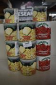 *Quantity of Natural White Sweetcorn, and Strawberry Sweetcorn