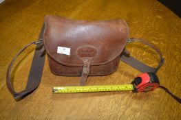 Barbour Leather Cartridge Bag with Strap