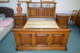 Solid Wood Double Bed Frame