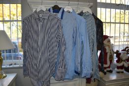 Four Gent’s Blue Shirts Size: L