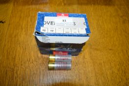 Box of 25x Game Bore Super Steel Size 4 32g 70mm 12 Bore Cartridges (only holders of a current