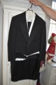 Canali of Milan Tailed Dinner Jacket with Trousers and Waistcoat Size: 42/44 S