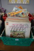 Two Crates of Mixed Oldies and Country 12” LP Records etc.