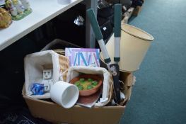 Household Goods, Lamps, Baskets, etc.