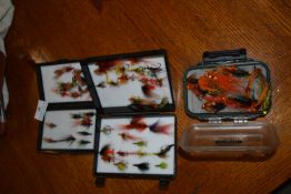 Three Boxes of Salmon Flies