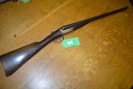 12 Gauge Side by Side Hammerless Shotgun, Serial No. 3972 with Dual Trigger, Non-Auto Eject, Auto