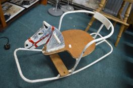 Vintage Metal Rocking Horse