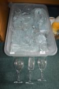Assorted Wine Glasses etc.