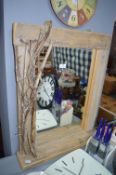 Diftwood Style Framed Mirror