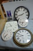 *Assorted Wall Clock, Calendar, and Paint Brushes