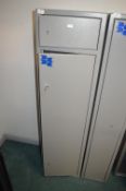 Steel Two Compartment Seven Gun Storage Cabinet with Locks (one key only)