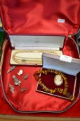Case Containing Vintage Costume Jewellery