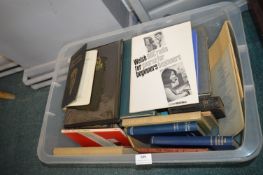 Storage Box Containing Assorted Books
