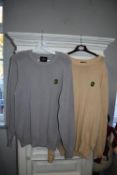 Two Karl Kertess Golf Jumpers Size: L