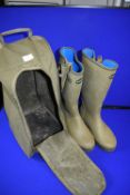Pair of Le Chameau Wellington Boots Size: EU 43 with Boot Bag