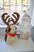 Christmas Reindeer and Santa