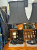 Riding Boot Wooden Tree Lamp Conversion