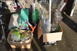 Garden Stools, Kneelers, Lopper, Brass Door Furniture, etc.