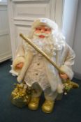 Festive White & Gold Father Christmas