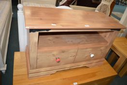 Two Drawer TV Stand with Ceramic Knobs