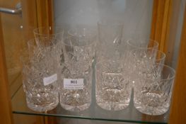 Cut Glass Lead Crystal Tumblers