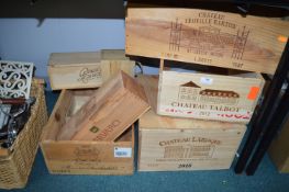 French Wooden Champagne and Wine Cases