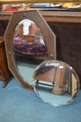 Two 1930’s Bevelled Edge Mirrors