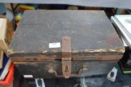 Metal Bound Pine Box