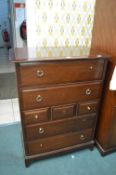 Stag Seven Drawer Chest (handles missing)