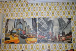 Two New York Canvas Wall Prints