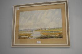 Original Watercolour Sketch of The Ilse of White by Daphine Green