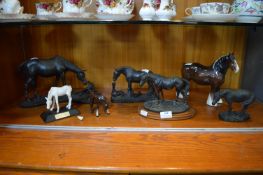 Assorted Horse Ornaments (some with faults)