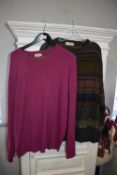 Two Gent’s Wool Pullover Size: L