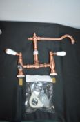 Talos Copper Effect Mixer Tap