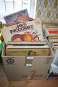 Two Boxes of Mixed Oldies and Country 12” LP Records