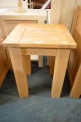 Small Solid Square Chunky Table