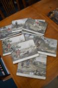 Twelve Hunting Scene Placemats