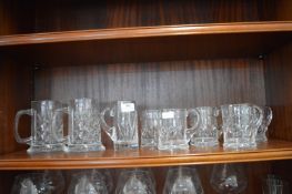 Cut Glass Lead Crystal Tankards