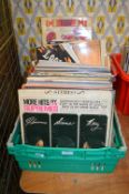 Two Crates of Mixed Oldies and Country 12” LP Records etc.
