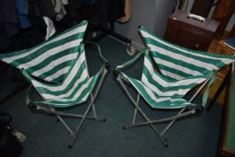 Pair of Maclaren Gadabout Aluminium Framed Folding Chair