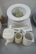 White Plates, Bowls, etc.