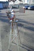 Hand Built Metal Windmill Weathervane