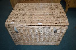 Large Wicker Basket and Contents