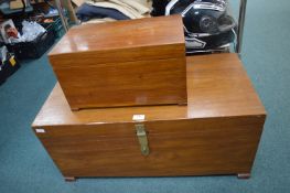 Camphor Wood Chest plus a Smaller Box
