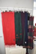 Six Assorted Scarves Including Crombie, Carnaval De Venise, House of Bruar Pure Cashmir, and Other
