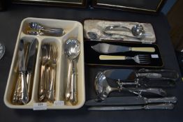 EPNS and Stainless Cutlery, Servers, etc.