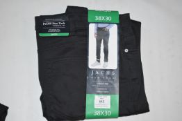 *Jachs Men’s Navy Five Pocket Trousers Size: 38x30